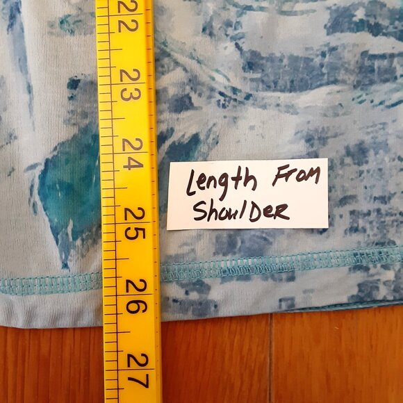 Realtree Fishing Woman's Top Size XL Long Sleeve Blue/Gray Recycled Polyester - Picture 4 of 9